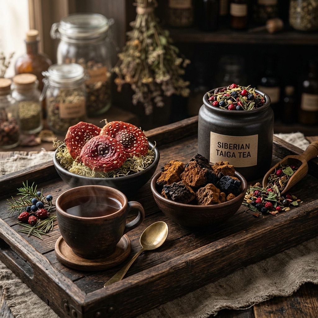 Чага+мухомор и Чайный сбор (50 г)