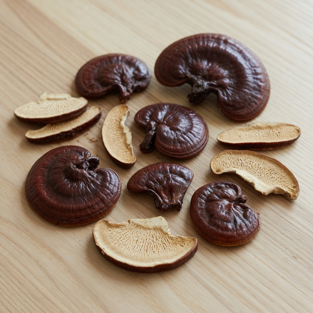 [AM-REI-50] Рейши сушёный — трутовик лакированный (Ganoderma lucidum) (50 г)