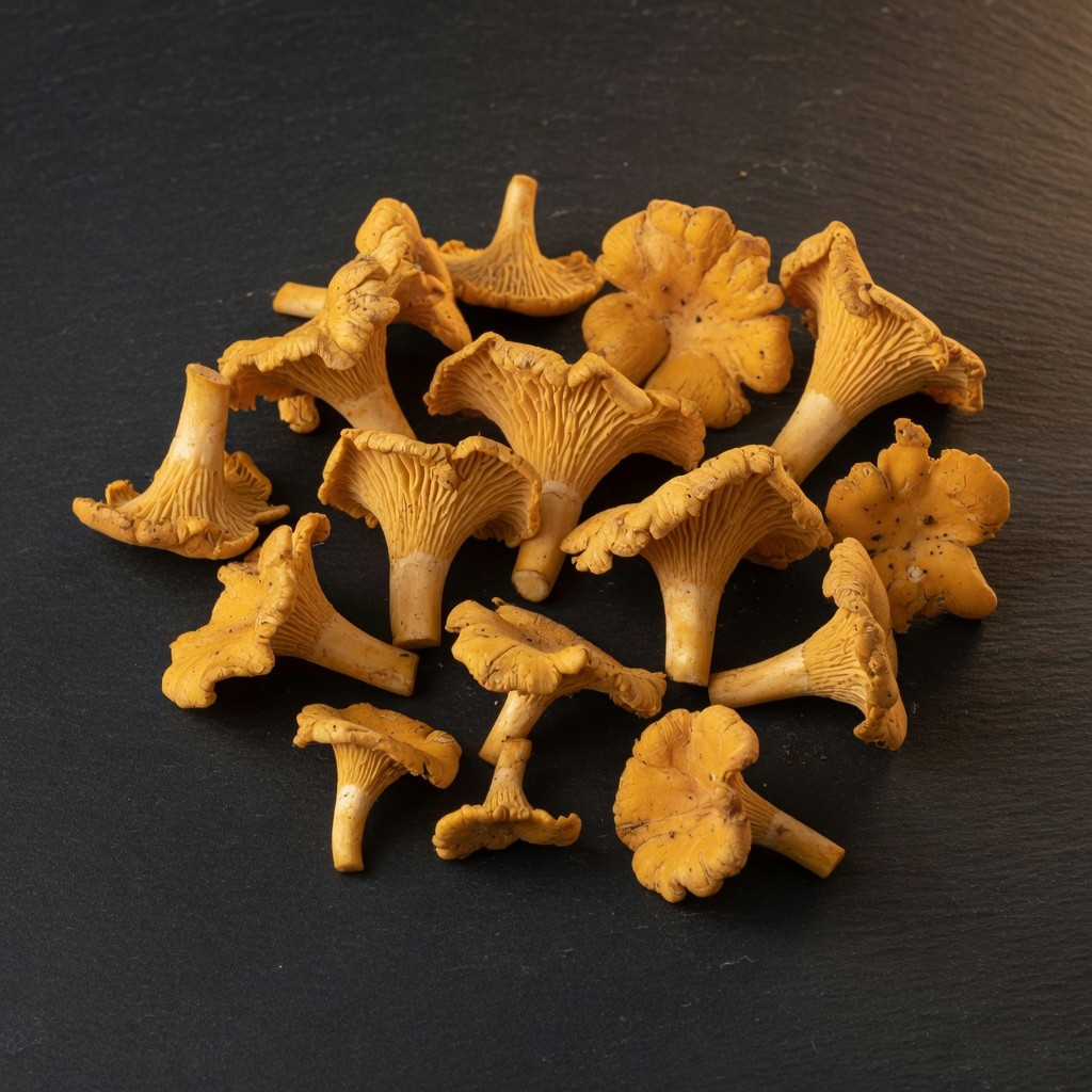 [AM-CAN-1-50] Лисички сушёные, 1 сорт (Cantharellus cibarius) (50 г)